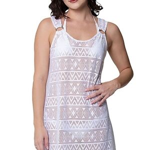 Women's Portocruz Ring Tank White Swim Coverup Dress